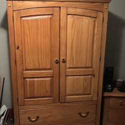 Sturdy Wooden Armoire – Great Condition! must go ASAP!