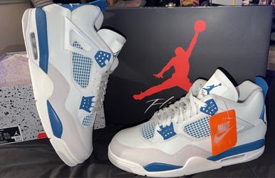 Air Jordan 4 Retro Military Blue Sneakers sz 13