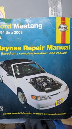 Ford Mustang Haynes Repair Manal 1994-2003