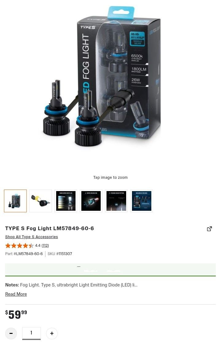 TYPE S Fog Light/HEADLIGHT