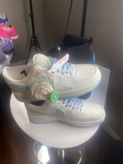Air Force 1 Rice White & Sky Blue With Free Gift 🎁 