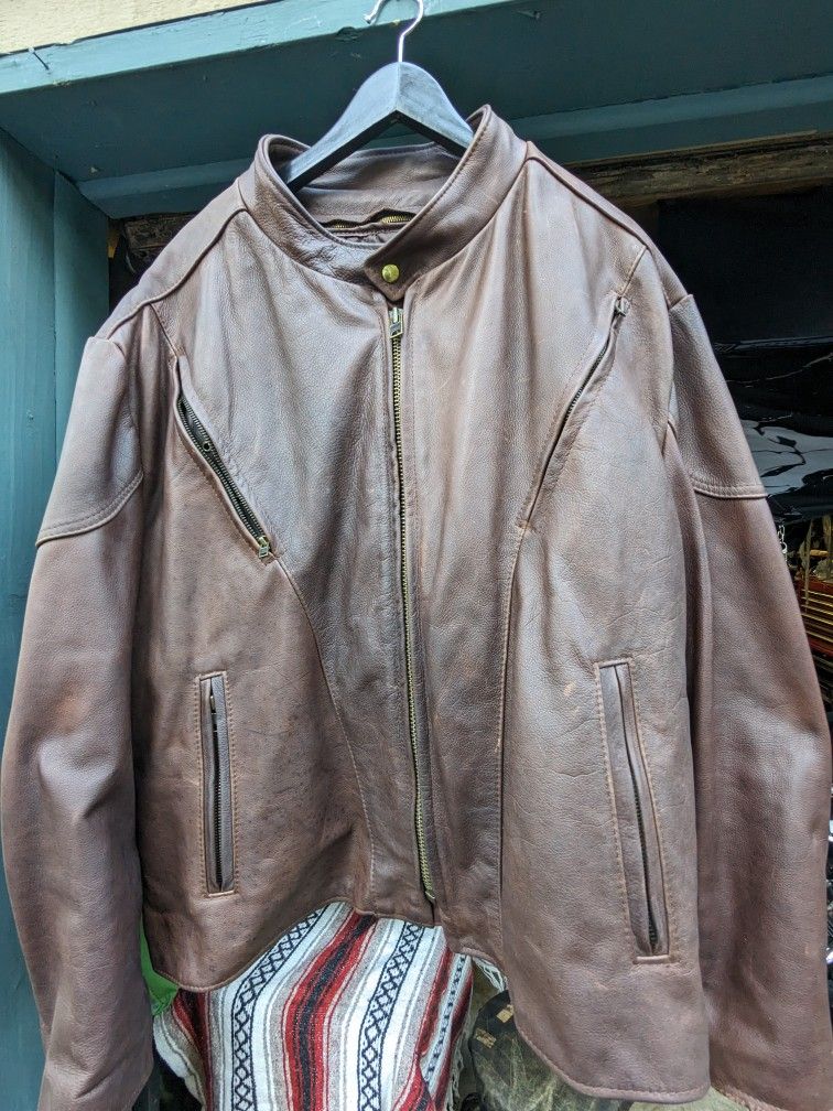 Kerr Leather Jacket Brown