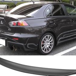 Fits 08-17 Mitsubishi Lancer EVO X 10 MR GSR JDM Duckbill RS ABS Trunk Spoiler