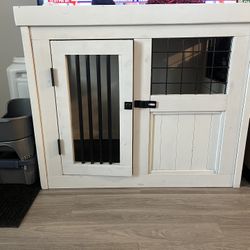 Handmade dog crate 46” length 38” height 31” width  