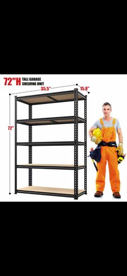 72" 5-Tier Shelving Unit