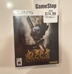 Onimusha the way of the sword ps5 steel book sealed copy with receipt this game is SOLD OUT in stores