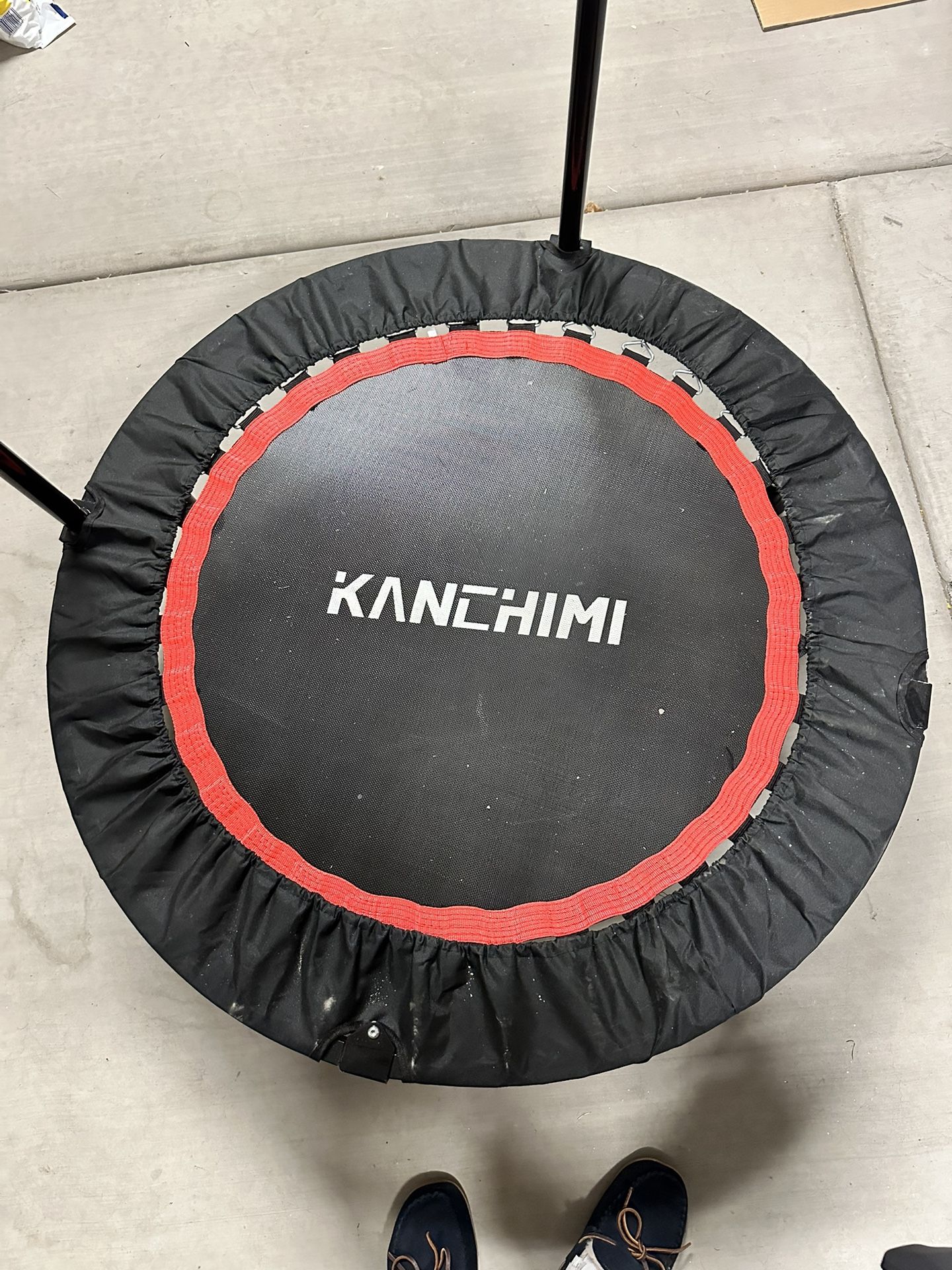 Kanchimi 48” Folding Mini Fitness Indoor Exercise Workout Rebounder Trampoline With Handle