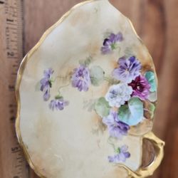 Vintage Porcelain Hand Painted Dish Italy