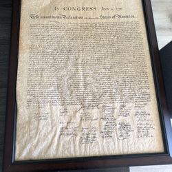 Declaration Of Independence Replica 
