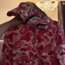 Pink Bape Hoodie 