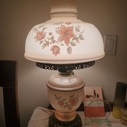 Large Antique Vintage Hurricane Lamps.