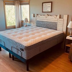 New King Size Mattress- Platform Bed Frame Optional 