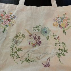 Adorable And Magical Unicorn Tote