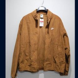 Men's Nike Jacket Large Corduroy Brown