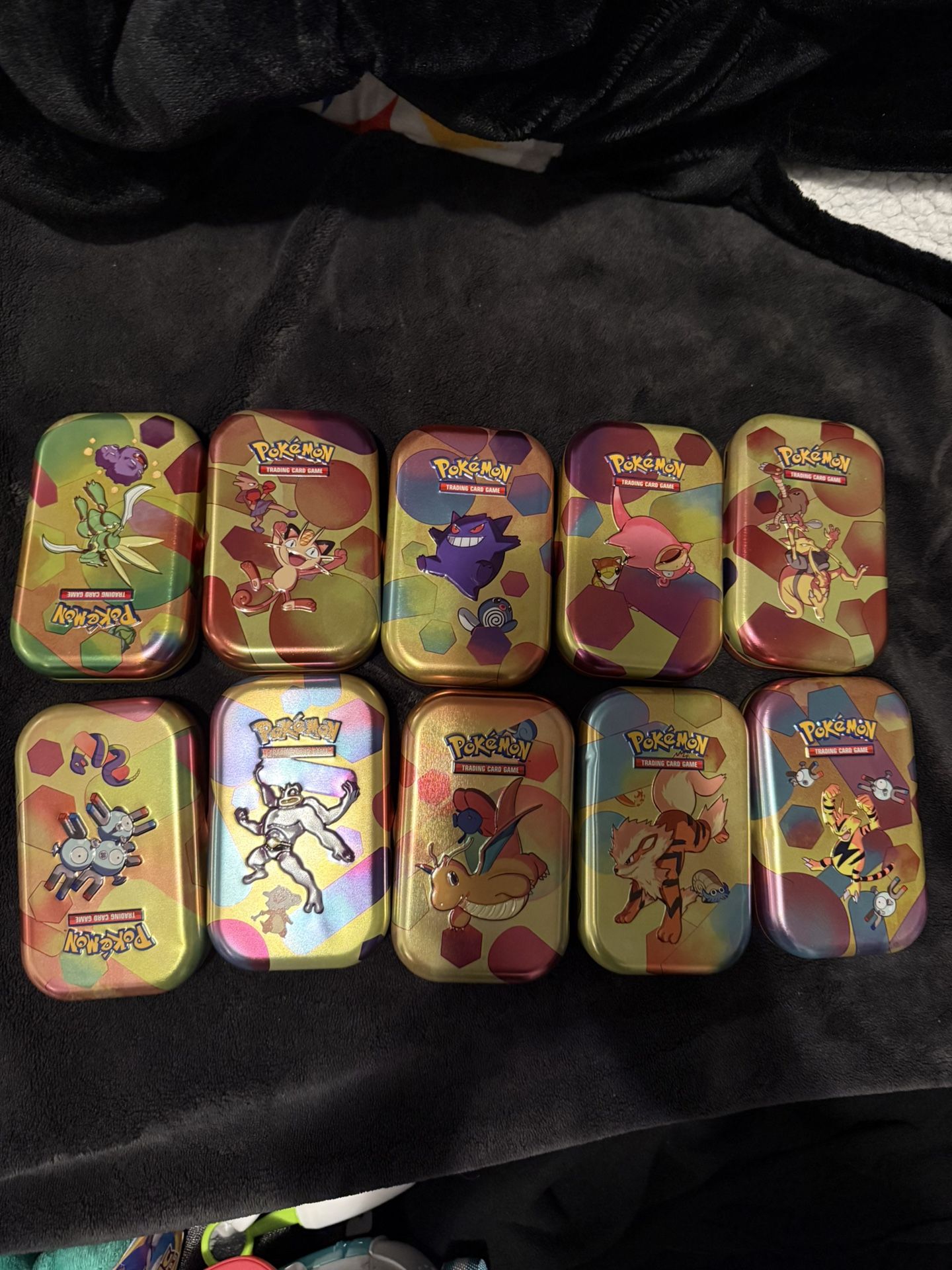 Pokemon 151 Costco Mini Tin 5-Pack Mini Tins 5 Total Tins & Art Card And Coin Only Read Description