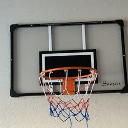 Wall Mounted Basketball Hoop Shatter Proof Backboard And All Weather Net