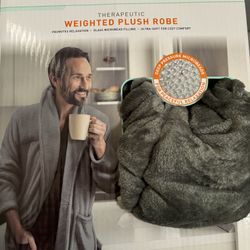 Therapeutic Unisex Weighted Plush Robe 