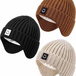 Baby Hats With Earflaps Brand New For 6-24 Months