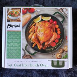 Brand new 3 qt cast iron Dutch oven