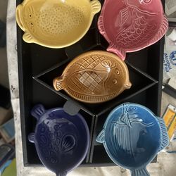 Set Of 5 Fish Bowls Made In Japan MIYA