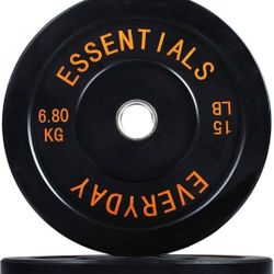 BalanceFrom Color Coded Olympic Bumper Plate Weight Plate with Steel Hub