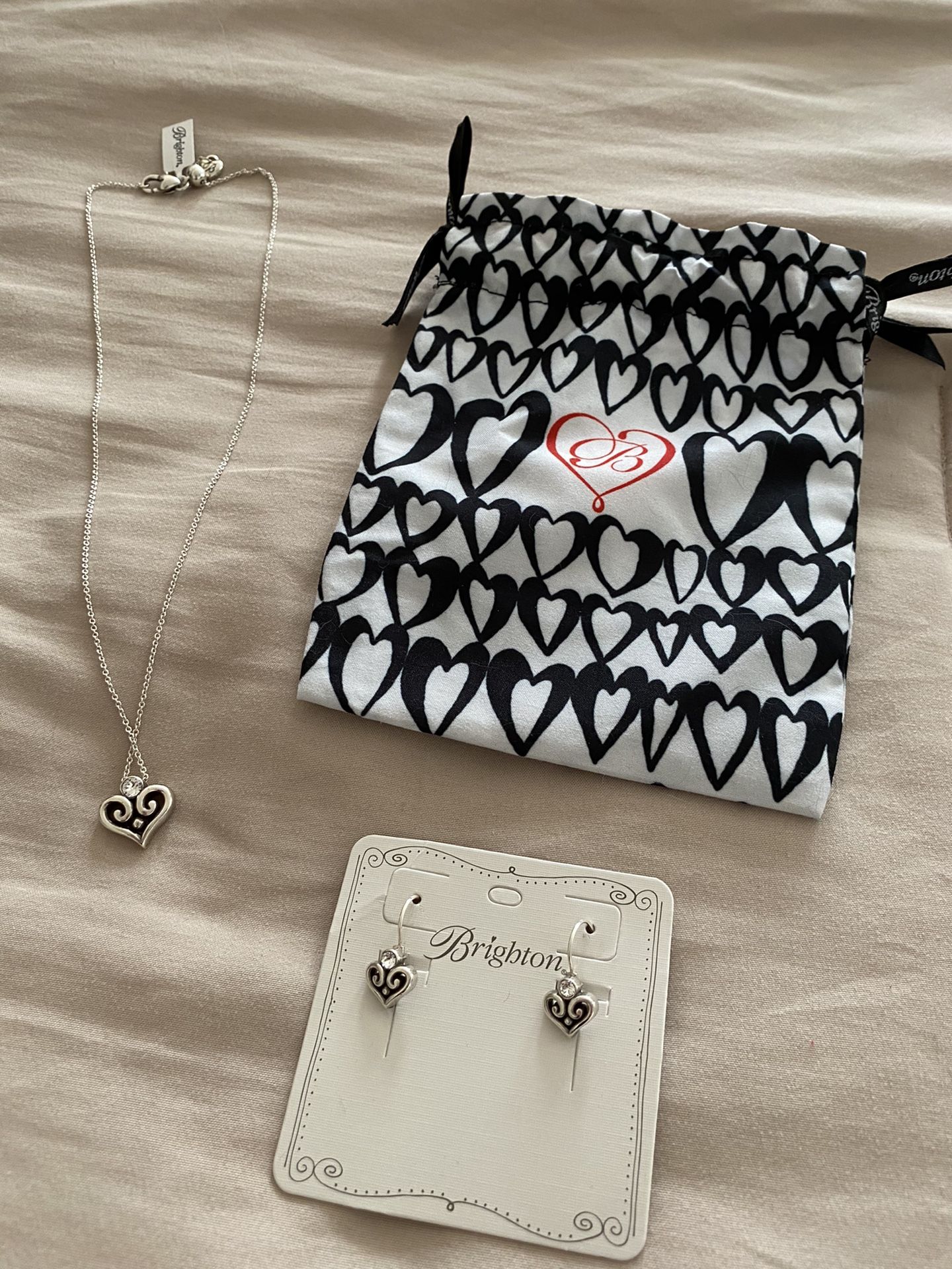 Brighton Heart Design Necklace & Earring Set