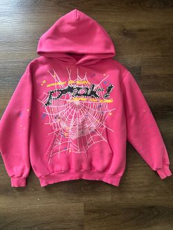 Pink sp5der hoodie
