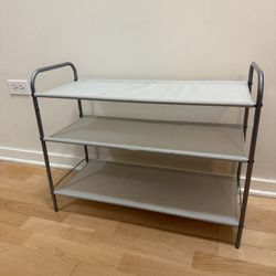 Three Tier Fabric Shoe Rack