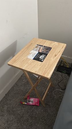 Two of these- Wood Folding TV Tray Table – Like New