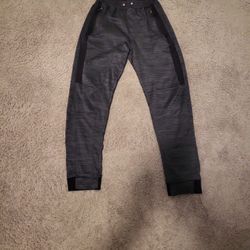 Men's jogger pants - gray with black side panels. Size Small.