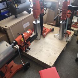 Large Concrete Core Drill Able To Drill At Angeles By Adjusting The Bolts Will Hold Up To A 10 Inch Bit 