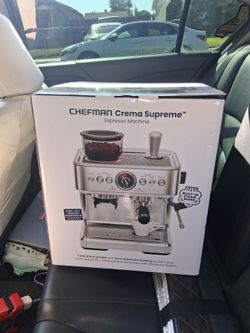 Brand New, Never Removed From Box Chefman Crema Supreme Espresso Machine