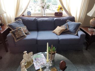 Blue Living Room  Sofa Couch