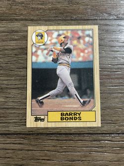 1987 Topps Barry Bonds #320 Rookie Card Pittsburgh Pirates