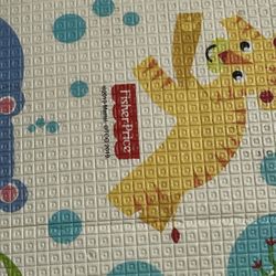 Fisher Price 5’x6.5’ reversible infant crawling mat