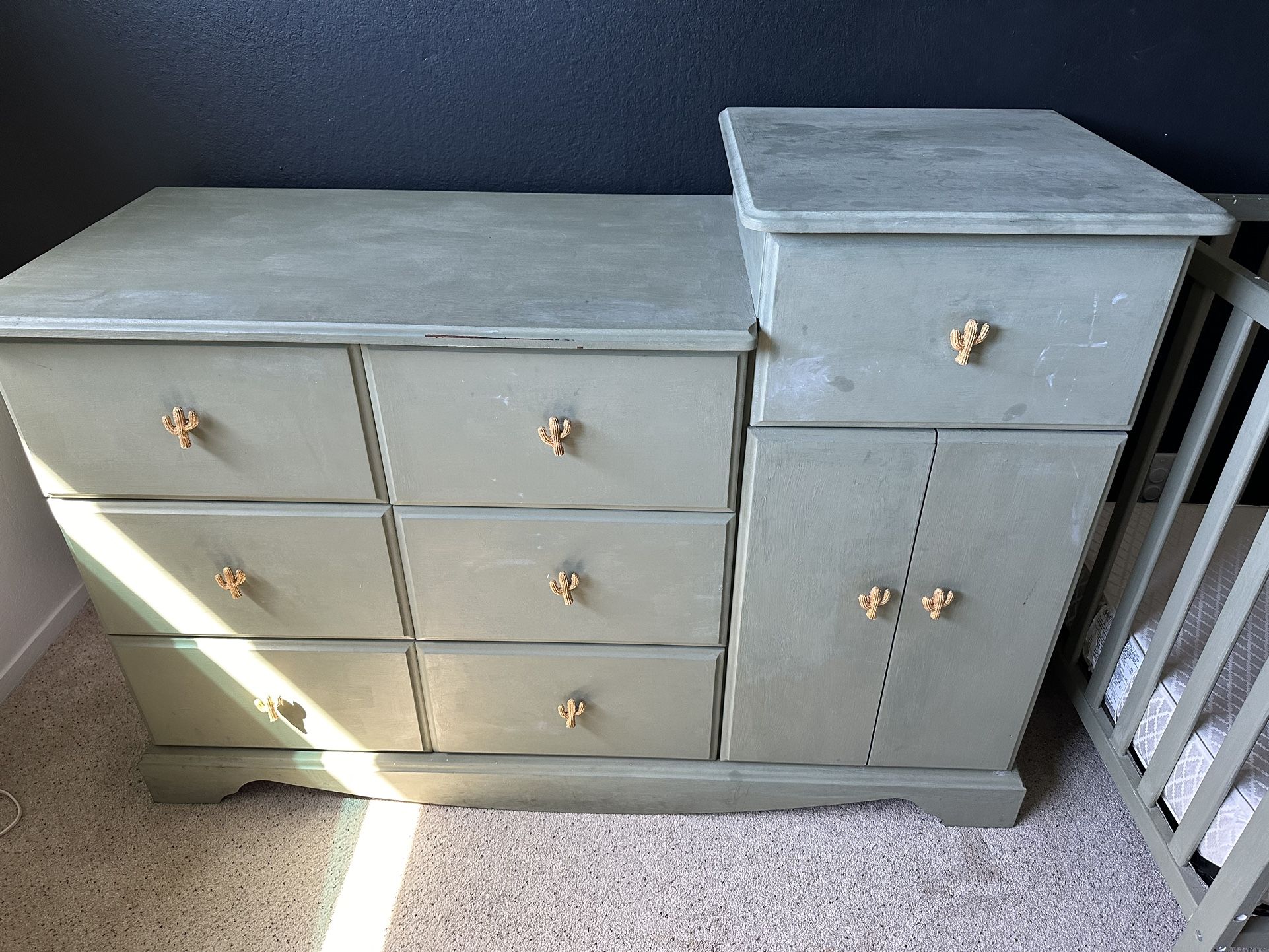 Solid Wood Changing Table/Dresser