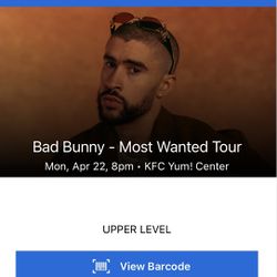 1 x Bad Bunny Tix! - Most Wanted Tour