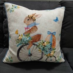 Large Pillows Set Of 2, Bunny/ Rabbit Pillows. Easter