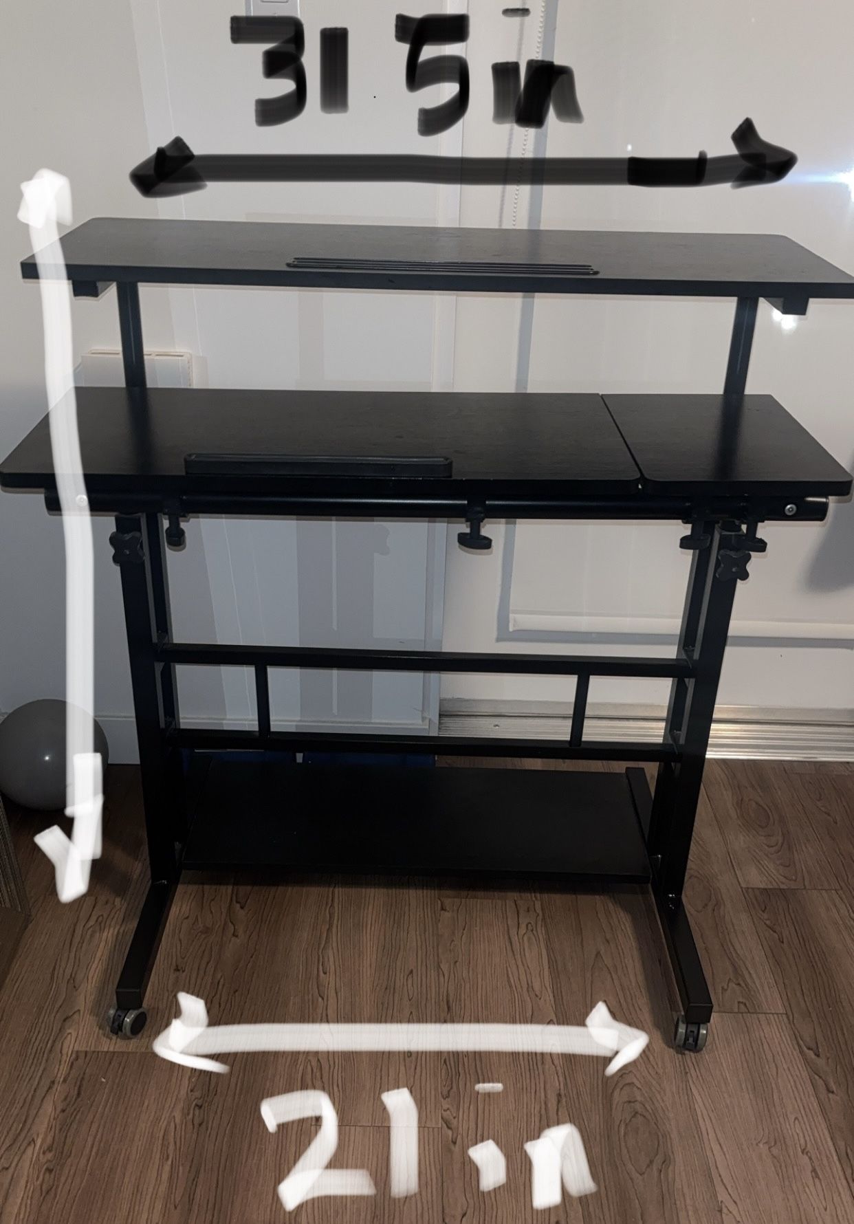 Adjustable Mobile Stand Up Desk