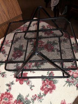 Files and paper holders 2 shelves.