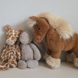 3 Adorable Jellycat Stuffed Animals