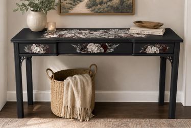Mahogany Wood Console / Entryway - One of a Kind!