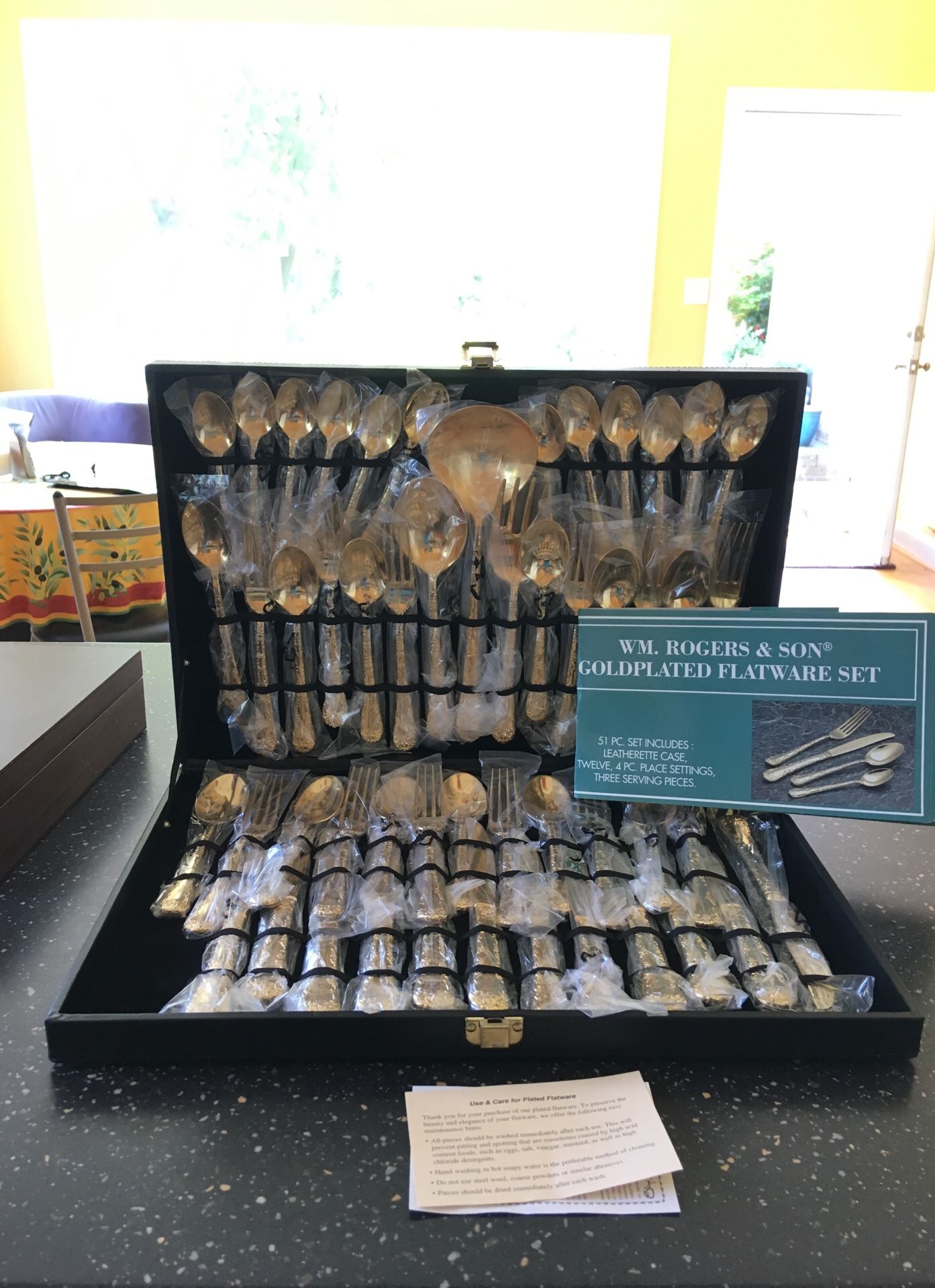 Gold plated Flatware Set