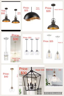 Light Fixtures - PENDANT & FLUSH CEILING 