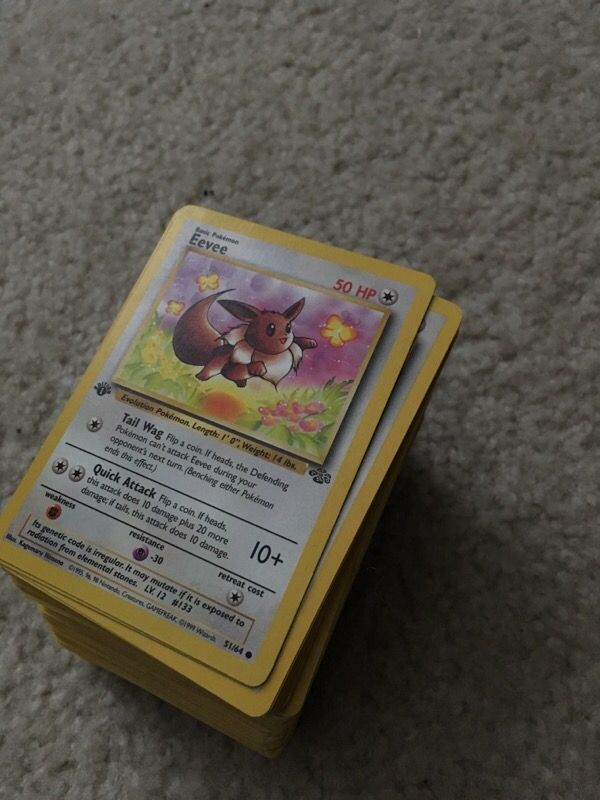 some 1st edition pokemon cards