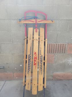 Vintage wooden sled