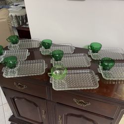 Green & Depression Glass