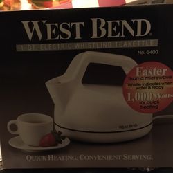 WEST BEND ELECTRIC TEA KETTLE $25 OR BEST OFFER