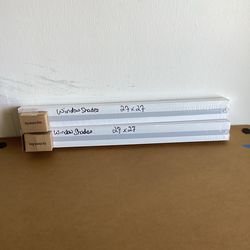 Set of 2 JC Penney Window Shades, Hardware Included, Size 27” x 27”