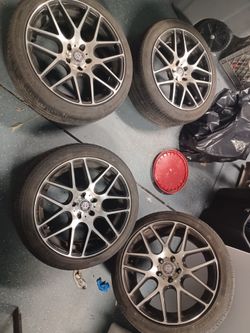 18 inch rims chrome and black 500 obo